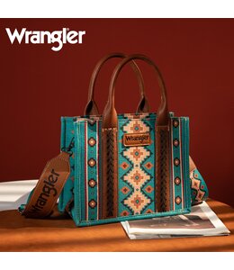 Wrangler Southwestern Print Small Canvas Tote/Crossbody WG2203-8120S