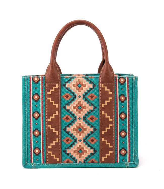 Wrangler Southwestern Print Small Canvas Tote/Crossbody WG2203-8120S