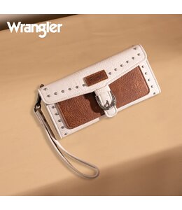 Wrangler Wrangler Western Tri-Fold RFID Wallet/Wristlet and Detachable Credit Card Holder WG195-W055