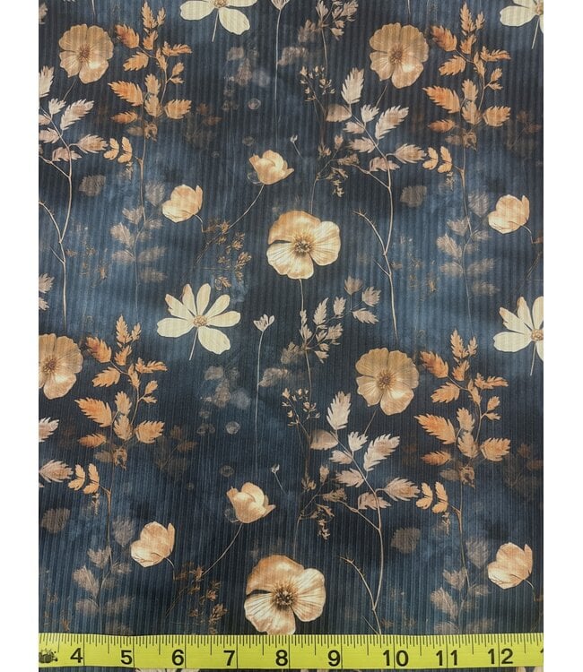 Colorwave Creations YD Navy Shade 3 Willow Rib Knit