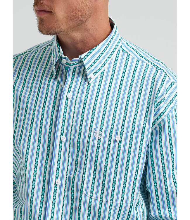 Wrangler Men's George Strait Long-Sleeve Button Down One Pocket Shirt  112374596