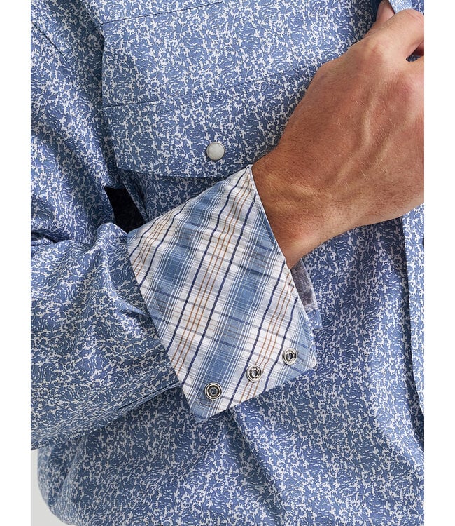 Wrangler Men's George Strait Troubadour Long-Sleeve Western Snap Shirt 112374584