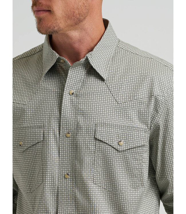 Wrangler Men's 20X Competition Advanced Comfort Long-Sleeve Shirt Two Pocket Western Snap Shirt  112374297