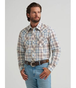 Wrangler Men's Retro Long-Sleeve Sawtooth Snap Pocket Western Shirt 112374742