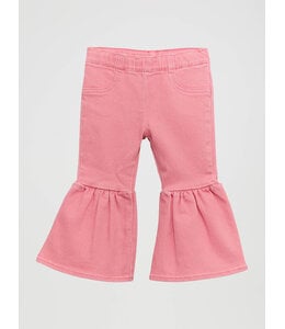 Wrangler Girl's Infant/Toddler Vibrant Ruffle Leg Flare Jean 112375233