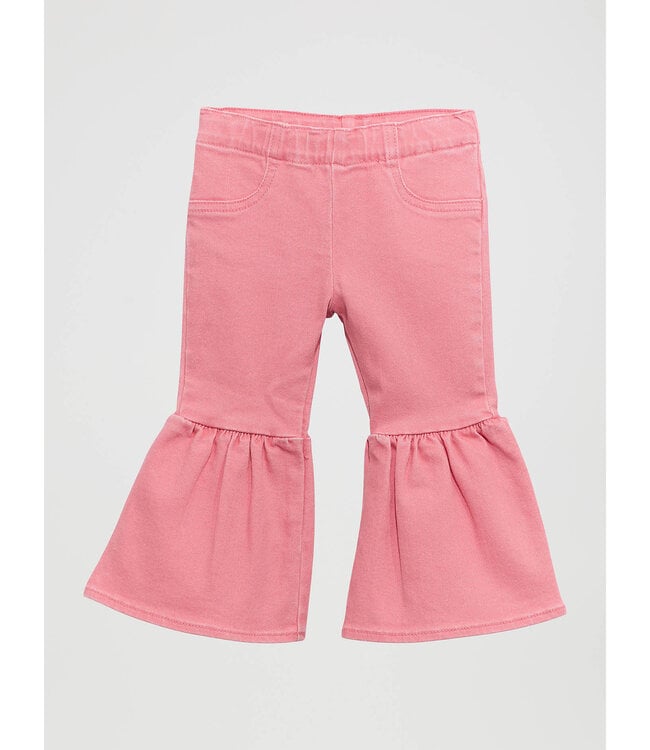 Wrangler Girl's Infant/Toddler Vibrant Ruffle Leg Flare Jean 112375233