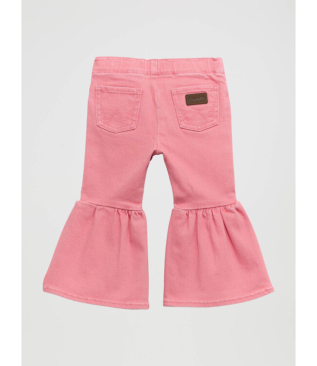 Wrangler Girl's Infant/Toddler Vibrant Ruffle Leg Flare Jean 112375233