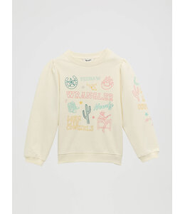 Wrangler Girl's Graphic Puff Sleeve Pullover 112375248