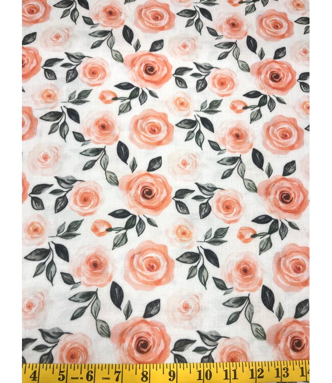 YD  Summer Roses Double Gauze Cotton FT202510225-10