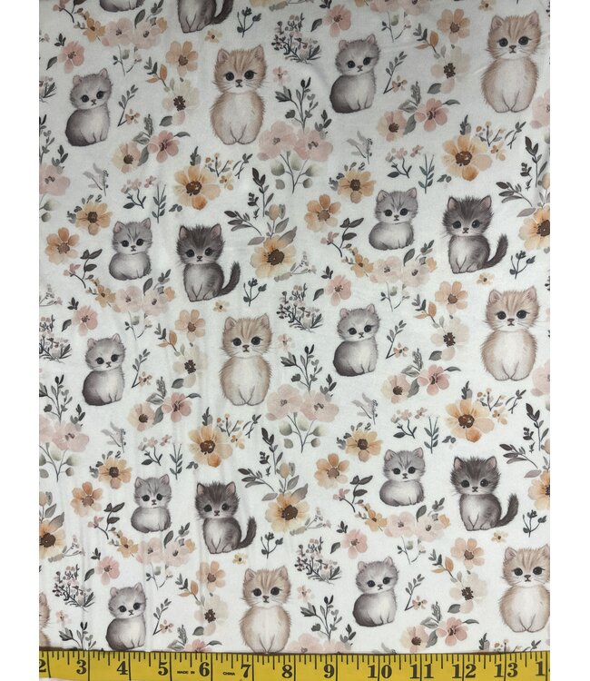 YD Cute Kittens Double Brush Poly FT202510188-13