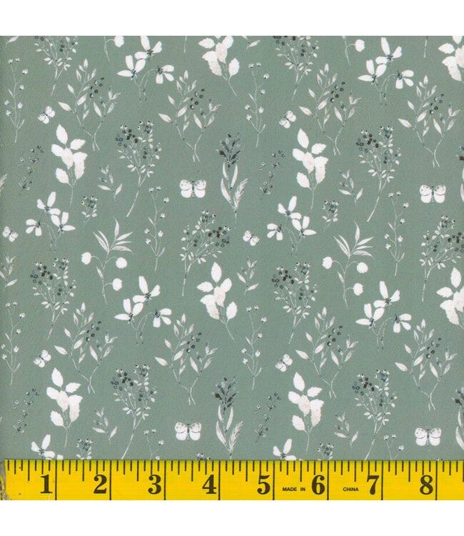 Mook Fabrics YD 141215 Glammer 58" NFD Pepin 01 Sage