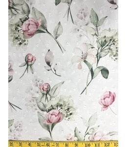 YD FT202402122 Floral Swiss Dot