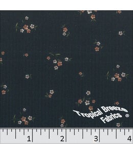 YD Mini Rib Knit Print Navy 572610-NY