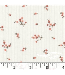 YD Mini Rib Knit Print Autumn Red 572610-AR