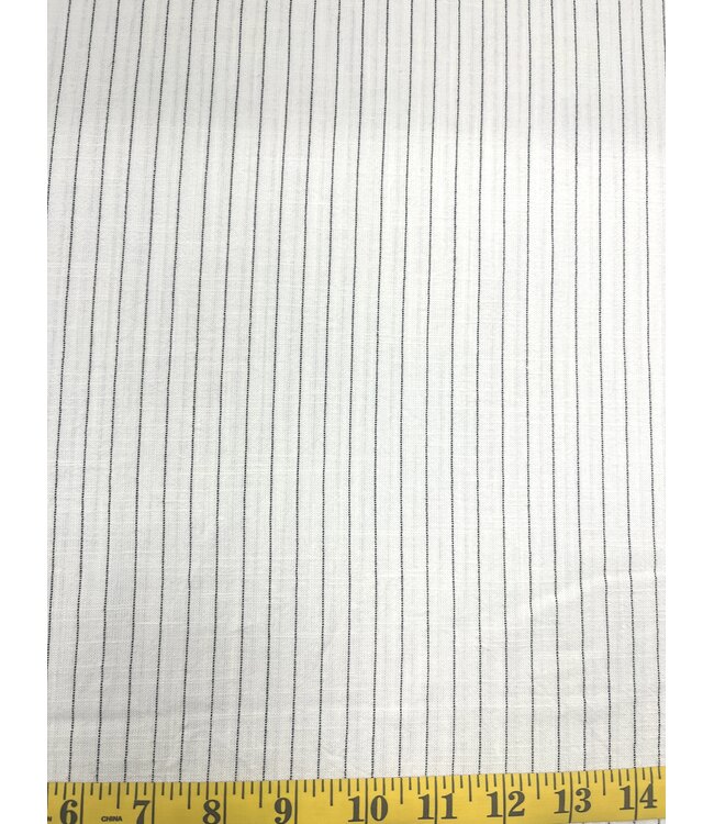 Mook Fabrics YD Pin Stripe Linen NS Ivory 142296