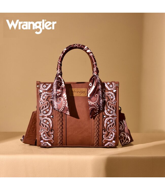 Wrangler Bandana Paisley Print Tote/Crossbody WG331-8120S