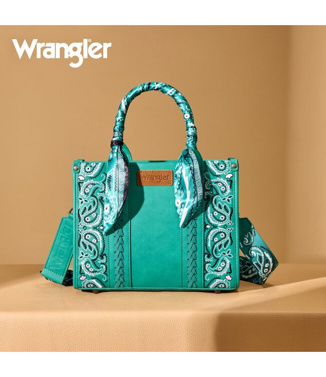 Wrangler Bandana Paisley Print Tote/Crossbody WG331-8120S