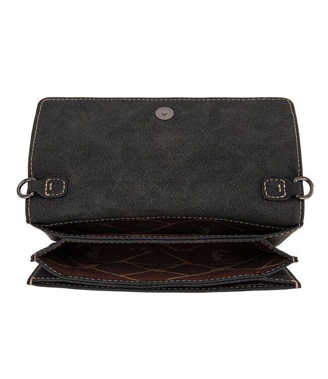 Wrangler Genuine Hair-On Cowhide Wallet/Crossbody WG169-W030