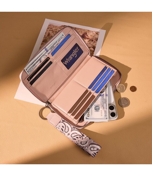 Wrangler Bandana Paisley Print Wallet WG331-W115