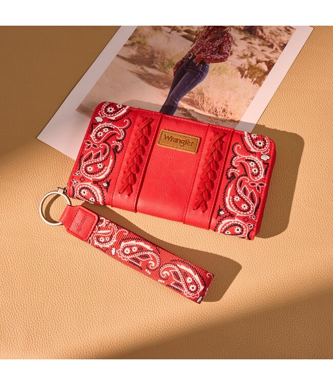 Wrangler Bandana Paisley Print Wallet WG331-W115