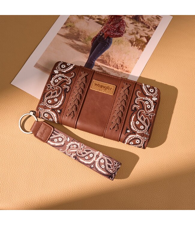 Wrangler Bandana Paisley Print Wallet WG331-W115