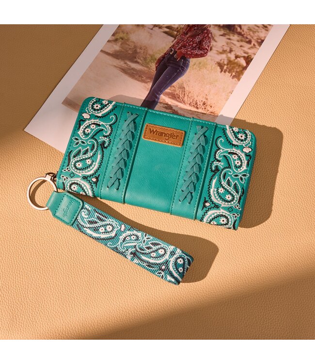 Wrangler Bandana Paisley Print Wallet WG331-W115