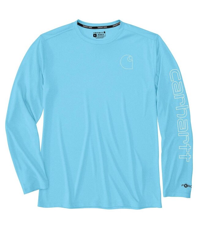 Carhartt Men's Force Sun Defender Lightweight Long-Sleeve Logo Graphic T-Shirt 106164