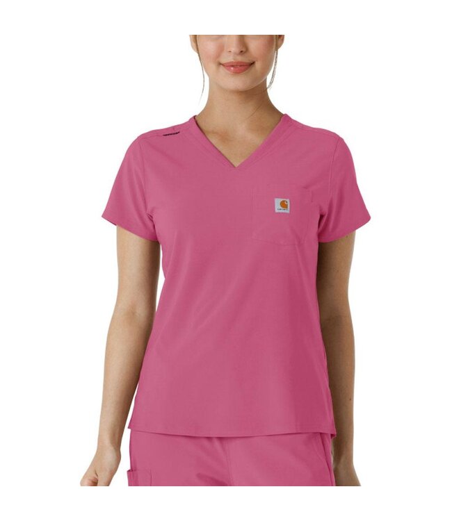 Carhartt Women's Force Cross-Flex Tuck-In Scrub Top C13410