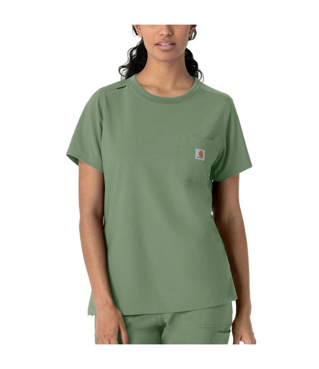 Carhartt Women's Force Cross-Flex Women's Crew Neck Scrub Top C13510