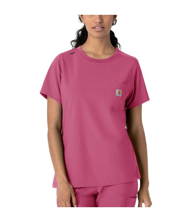 Carhartt Women's Force Cross-Flex Women's Crew Neck Scrub Top C13510
