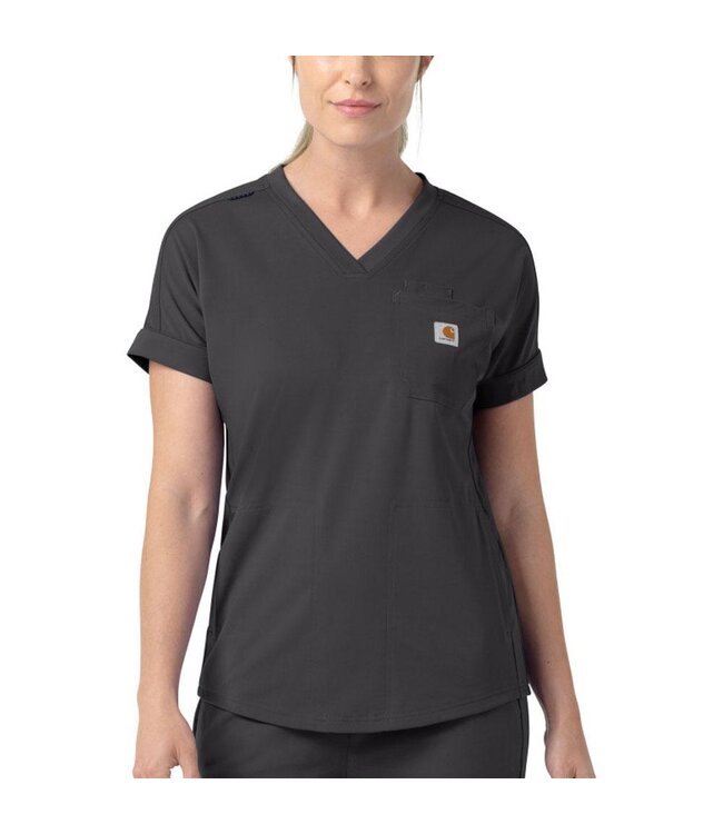Carhartt Women's Force Cross-Flex Knit V-Neck Scrub Top C13190