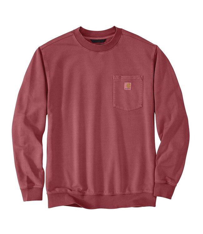Carhartt Men's Relaxed Fit Midweight Garment Dye French Terry Crewneck Pocket Sweatshirt 106853