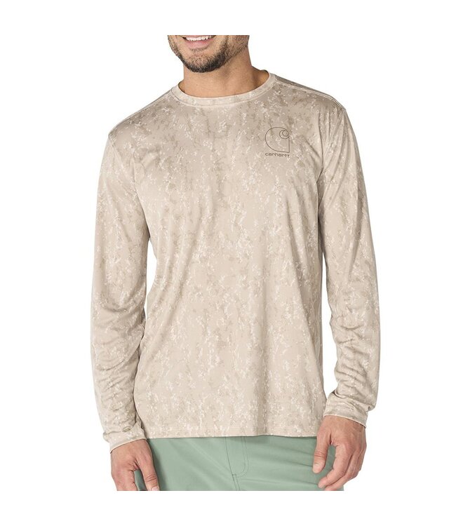 Carhartt Men's Force Sun Defender Relaxed Print Long-Sleeve T-Shirt 107500