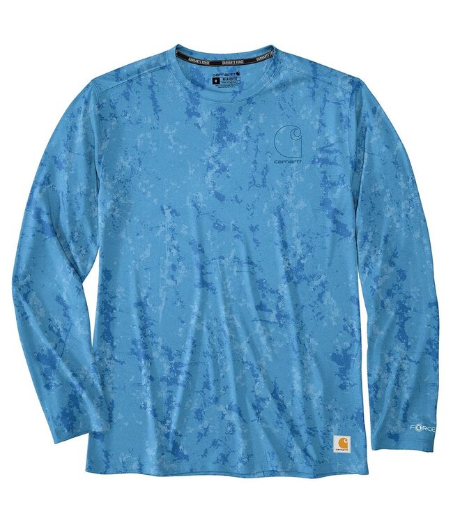 Carhartt Men's Force Sun Defender Relaxed Print Long-Sleeve T-Shirt 107500