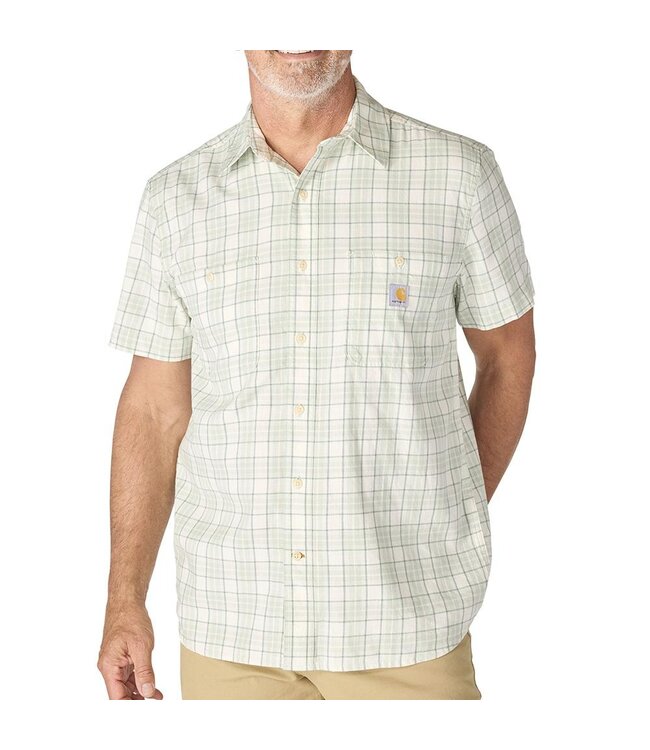 Carhartt Men's Bozeman Relaxed  Short-Sleeve Plaid Shirt 107272