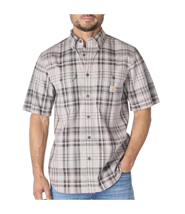Carhartt Men's Fort Loose Fit Short Sleeve Plaid Shirt 107273