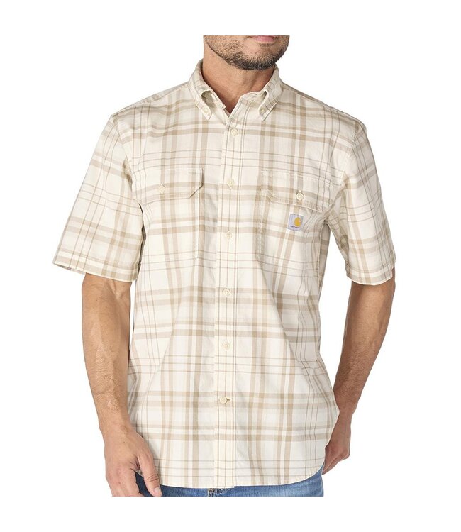 Carhartt Men's Fort Loose Fit Short Sleeve Plaid Shirt 107273