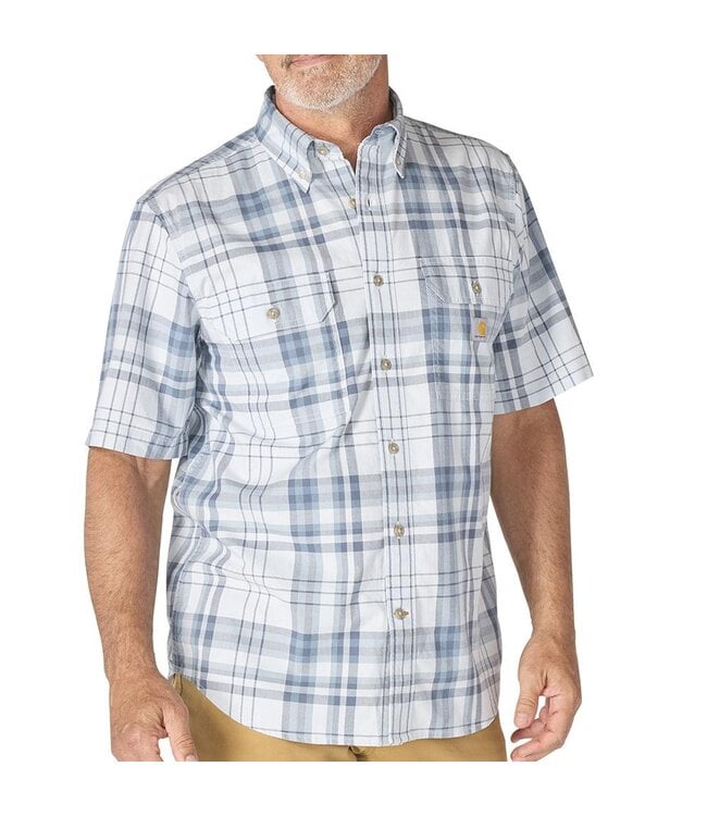 Carhartt Men's Fort Loose Fit Short Sleeve Plaid Shirt 107273