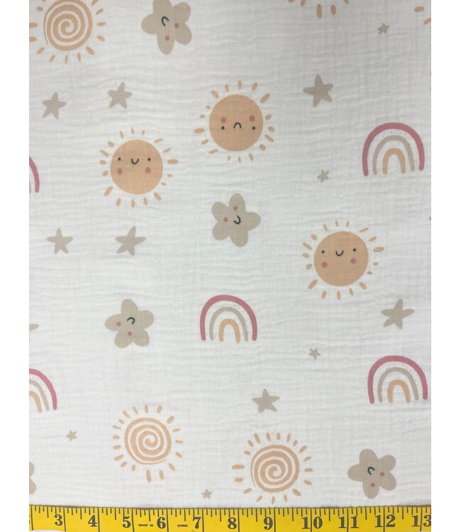 Mook Fabrics YD 141433 Cotton Gauze 54" JY9135 #41 Sun