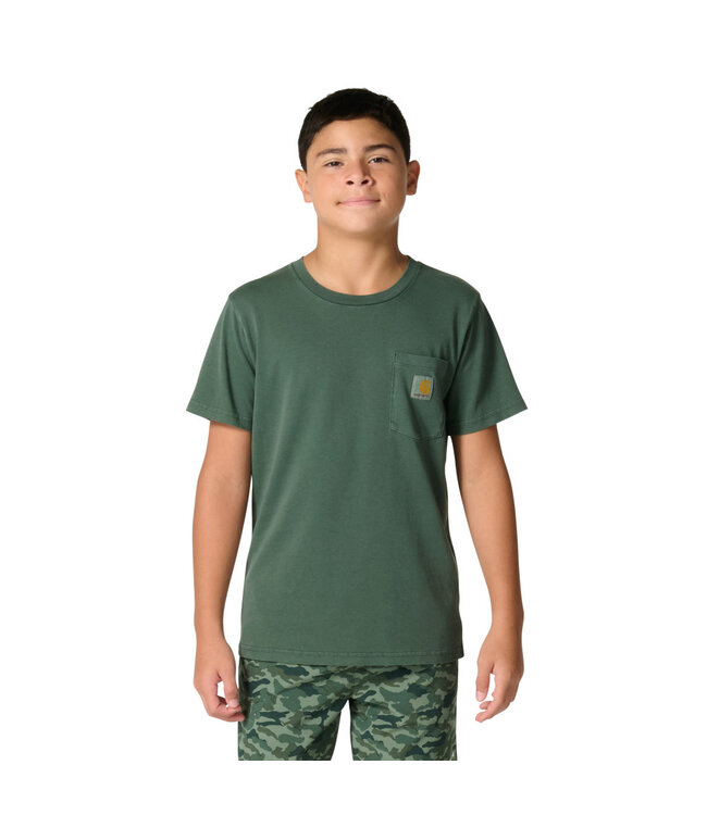 Carhartt Boy's Short-Sleeve Garment Dyed Pocket T-Shirt CA6789