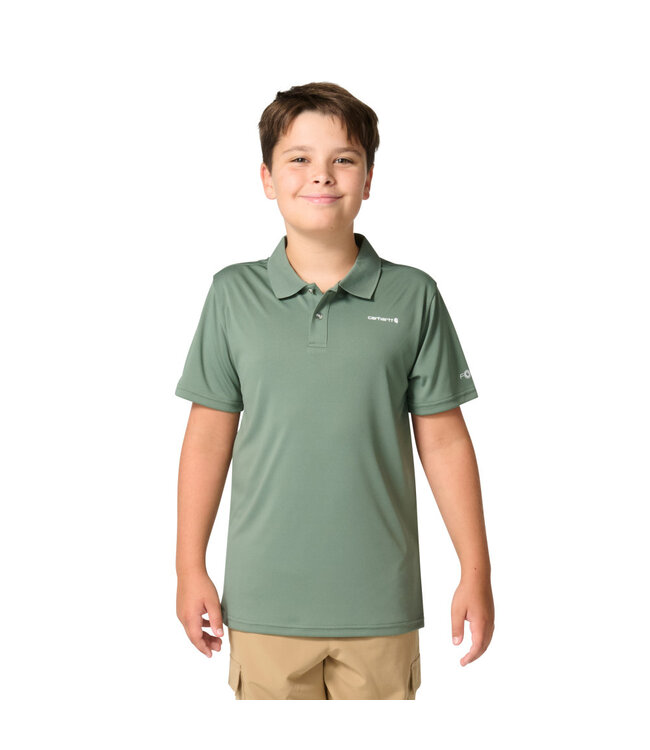 Carhartt Boy's Short-Sleeve Force Sun Defender Polo CA6821