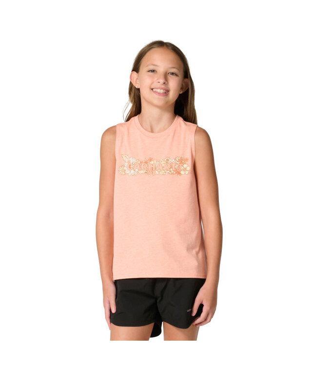 Carhartt Girl's Sleeveless Floral T-Shirt CA7182