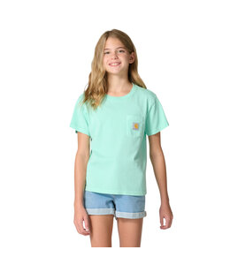 Carhartt Girl's Re-Engineered Short-Sleeve Garment Dyed Pocket T-Shirt CA7168