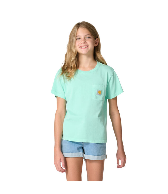 Carhartt Girl's Re-Engineered Short-Sleeve Garment Dyed Pocket T-Shirt CA7168