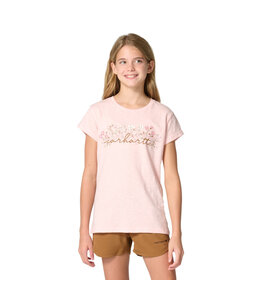 Carhartt Girl's Short-Sleeve Flower Script T-Shirt CA7177