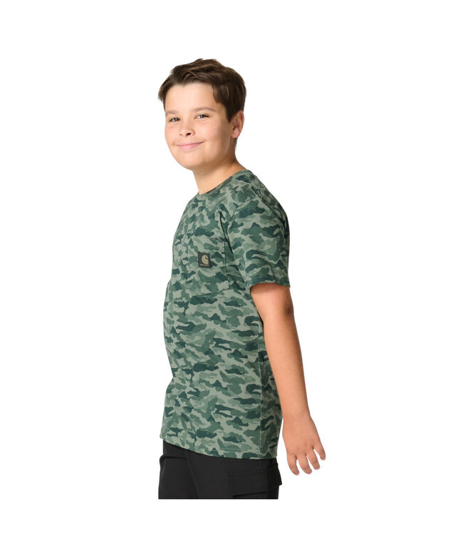Carhartt Boy's Short-Sleeve Camo Pocket T-Shirt CA6806