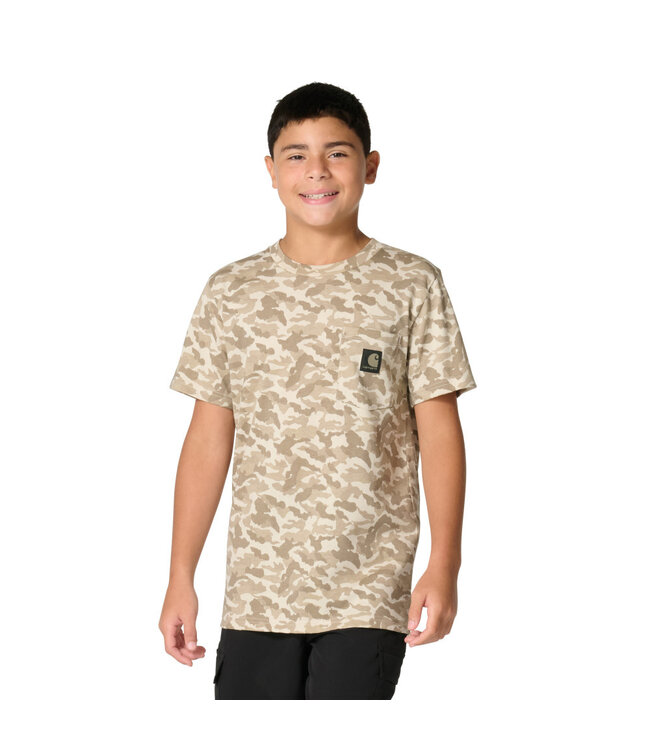 Carhartt Boy's Short-Sleeve Camo Pocket T-Shirt CA6806
