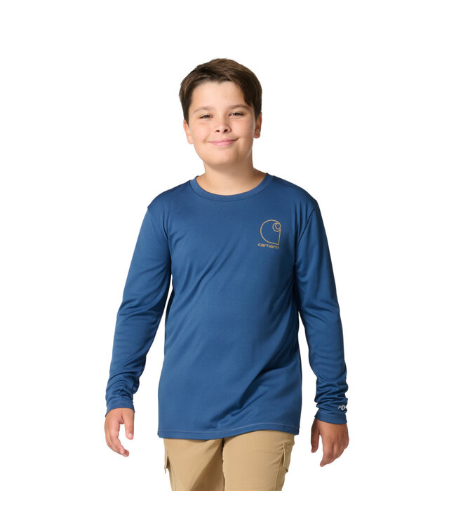Carhartt Boy's Long-Sleeve Force Sun Defender T-Shirt CA6819