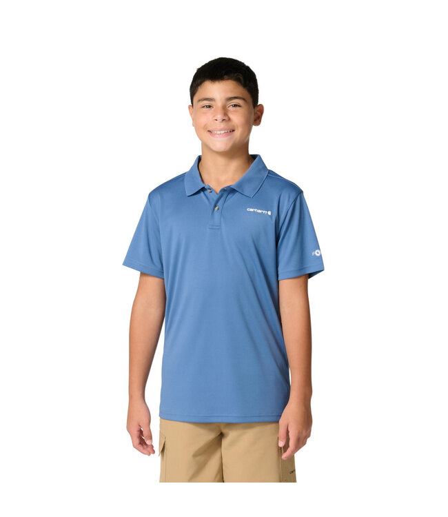 Carhartt Boy's Short-Sleeve Force Sun Defender Polo CA6821