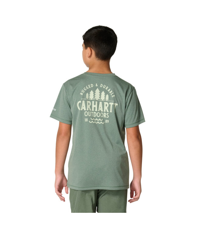 Carhartt Boy's Short-Sleeve Force Sun Defender Heather T-Shirt CA6845
